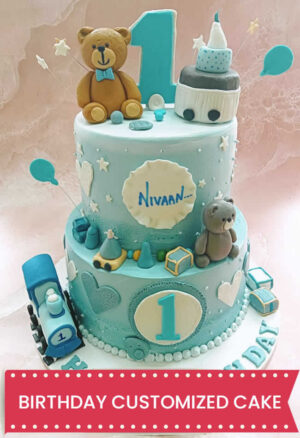 1st Birthday customized cake 1st Birthday customized cake